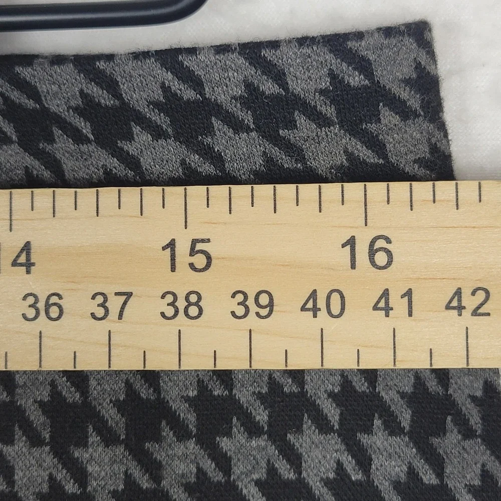 Banana Republic Houndstooth Mini Skirt 10 Black Gray Y2K Office Preppy Academia‎